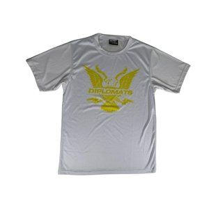 DIPSET Couture T Shirt White Large Yellow Logo Harlem World DIPLOMATS Mens XL